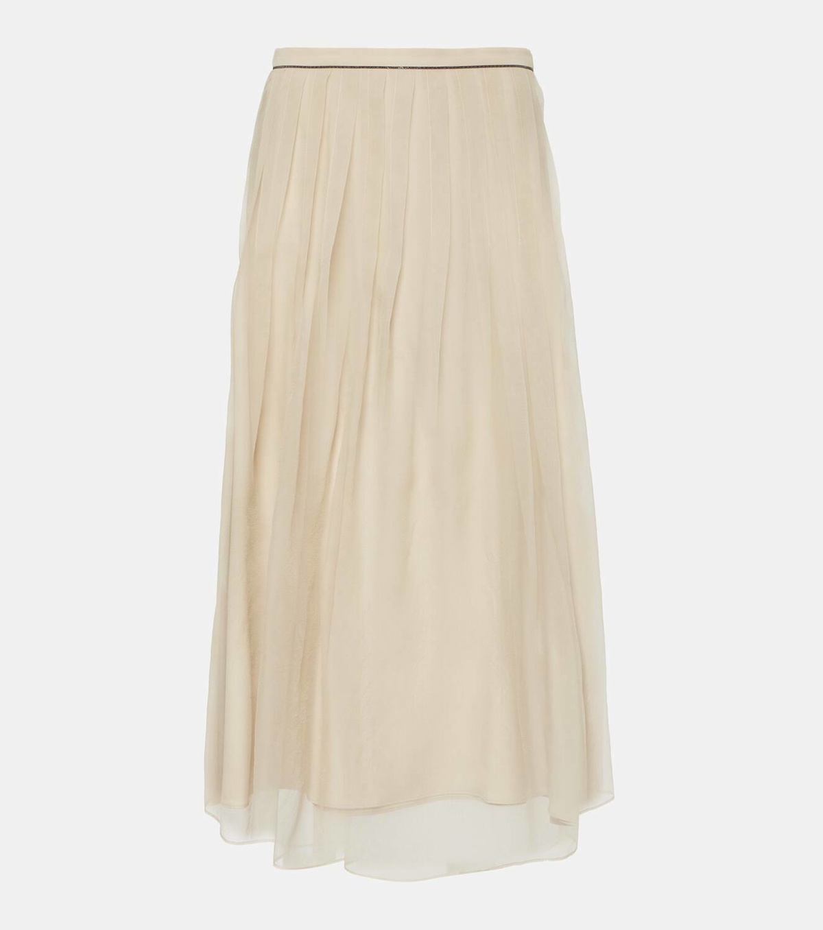 Brunello Cucinelli Silk tulle maxi skirt Brunello Cucinelli