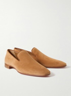 Christian Louboutin - Dandelion Suede Loafers - Brown