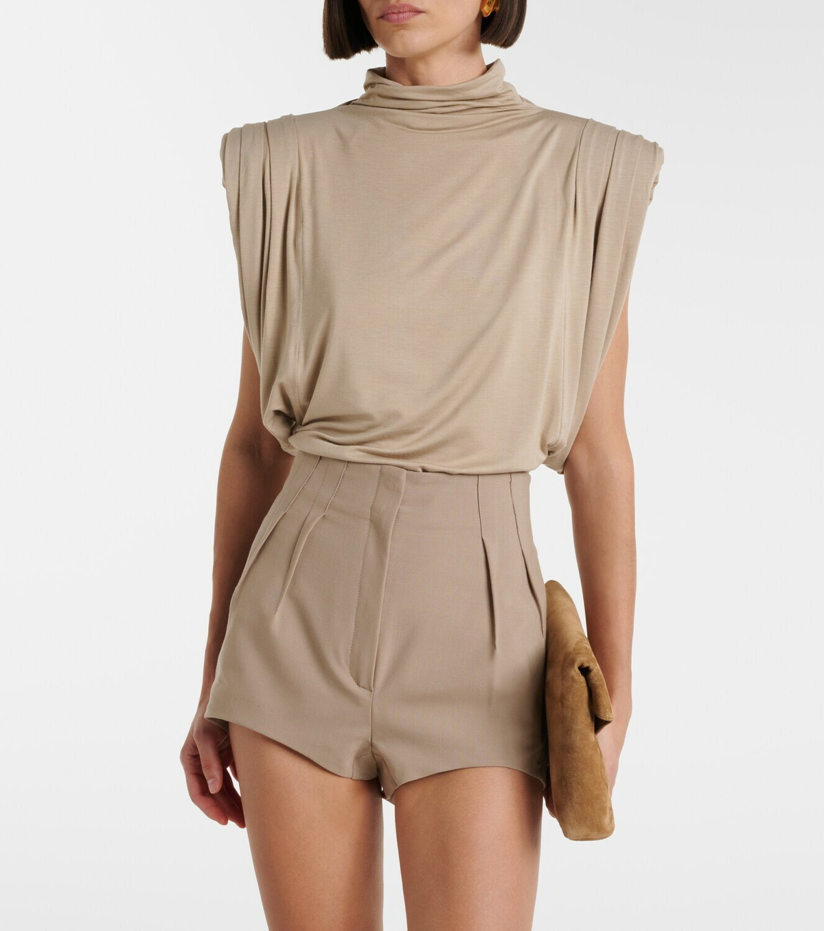 Mugler Pleated shorts