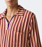 Valentino Striped terry polo shirt