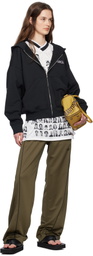 032c Black Routine Zip Hoodie