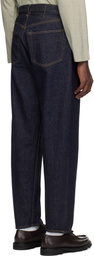 KAPTAIN SUNSHINE Blue 5P Zipper Front Jeans