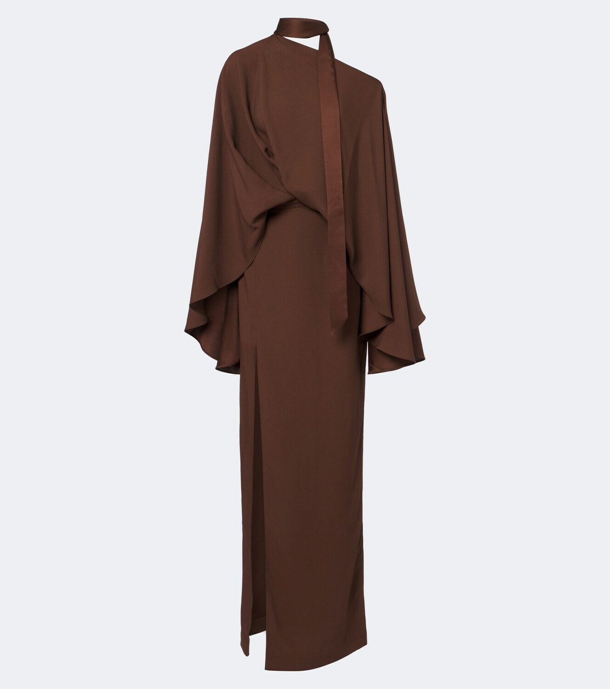 Taller Marmo Brooks scarf-detail caped maxi dress