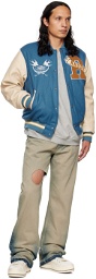 Rhude Blue Varsity Jacket