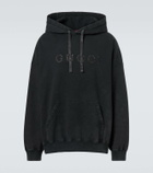 Gucci Logo cotton jersey hoodie