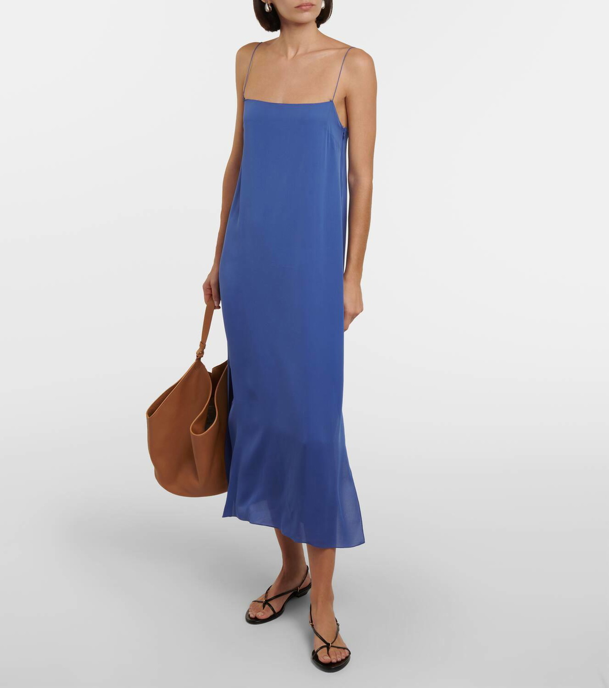 Khaite Lotus Medium leather tote bag