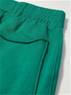 Les Tien - Garment-Dyed Fleece-Back Cotton-Jersey Drawstring Shorts - Green