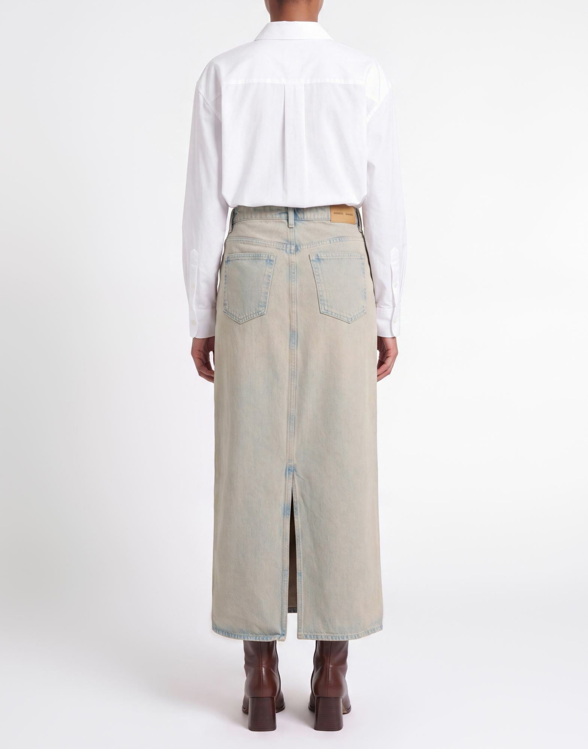 Samsøe Φ Samsøe Womens Denim skirt in Blue