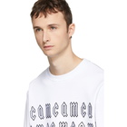 McQ Alexander McQueen White Gothic Repeat Logo Clean Sweatshirt