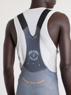 A Kind Of Guise - Basso Giro Alpino Logo-Print Mesh Cycling Bib Shorts - Gray
