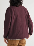 Afield Out® - Cedar Reversible Logo-Embroidered Shell Jacket - Burgundy