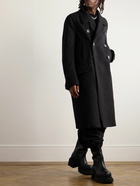 Rick Owens - Double-Breasted Virgin Wool Coat - Black