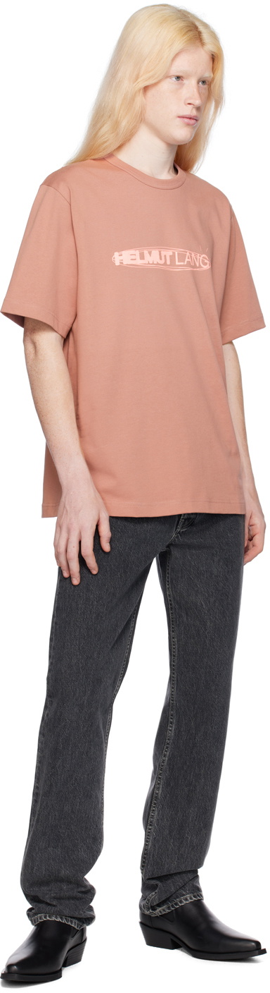HELMUT LANG ピンクベージュ 長袖Tシャツ 96-99's] 