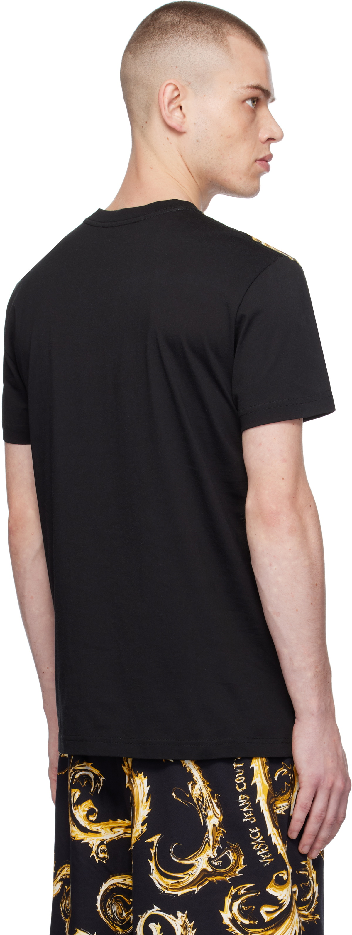 Versace Jeans Couture Black Chromo Couture Slim-Fit T-shirt