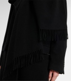 The Attico Scarf-detail wool and cashmere coat
