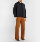 Carhartt WIP - Chase Logo-Embroidered Fleece-Back Cotton-Blend Jersey Sweatshirt - Men - Navy