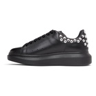 Alexander McQueen Black and Silver Oversized Sneakers