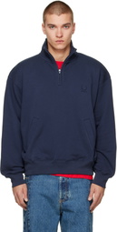 VETEMENTS Navy Quarter-Zip Sweatshirt