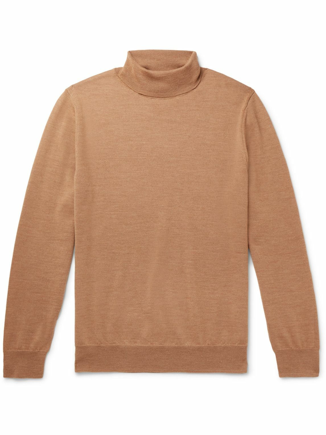 A.P.C. - Dundee Merino Wool Rollneck Sweater - Brown A.P.C.