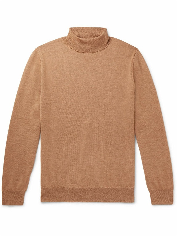 Photo: A.P.C. - Dundee Merino Wool Rollneck Sweater - Brown