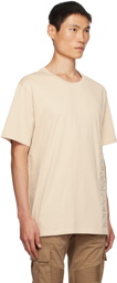 Balmain Beige Embossed T-Shirt