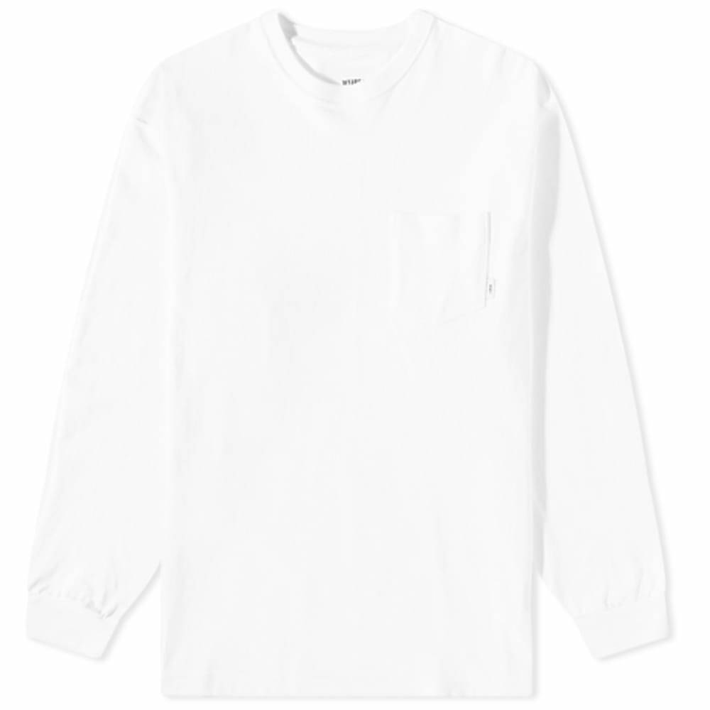 WTAPS Men's Long Sleeve All 01 T-Shirt in White WTAPS