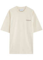 Mki Miyuki Zoku Logo-print Cotton T-shirt Cream
