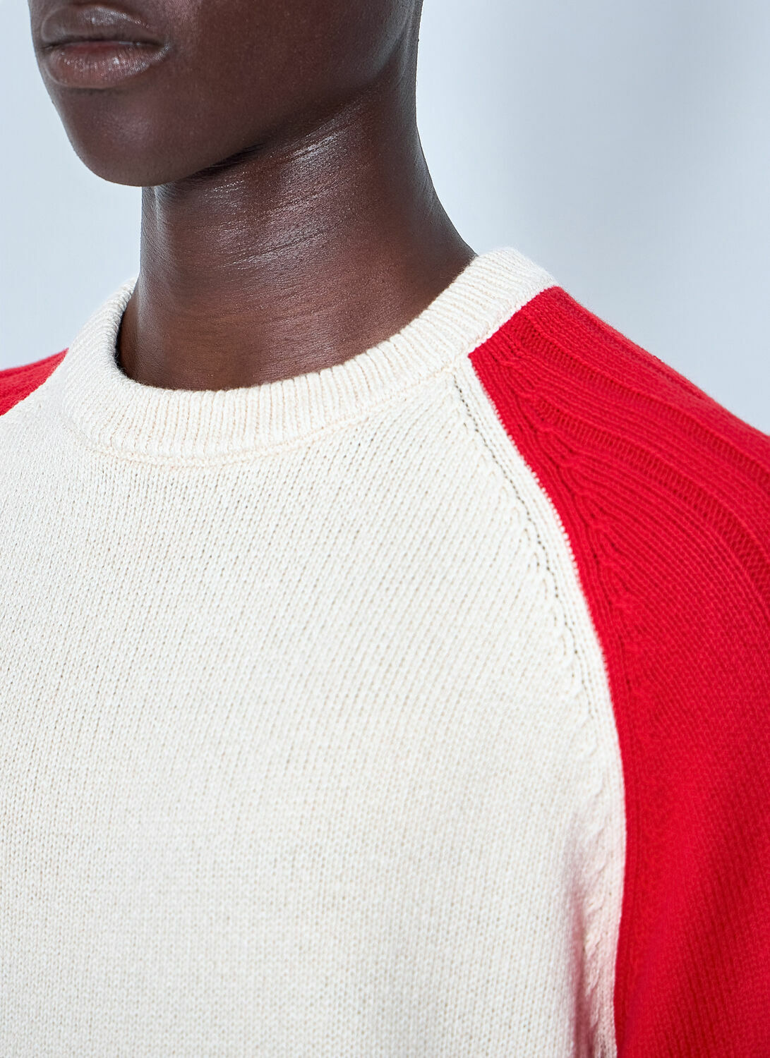 Stüssy Stripe Raglan Crewneck Sweatshirt