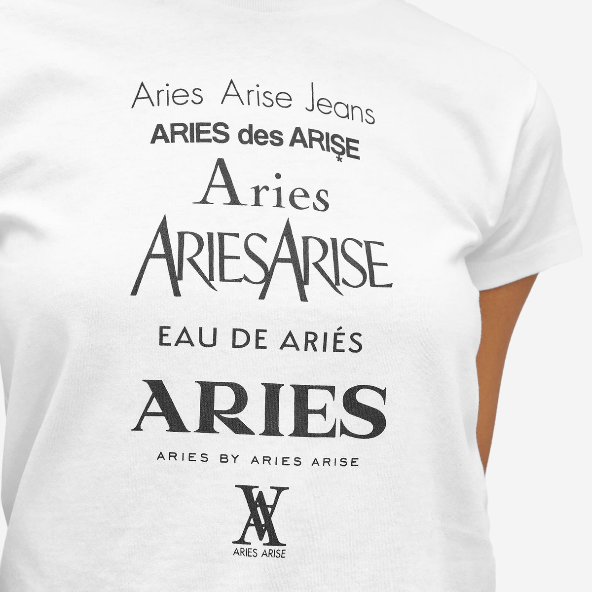 Aries Women's Baby Fit Perfume T-Shirt in White 