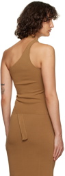 SIR. Brown Nadja Button Tank Top