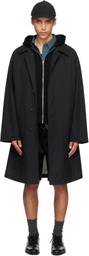 nanamica Black Packable Balmacaan Coat