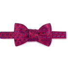 Charvet - Pre-Tied Silk-Jacquard Bow Tie - Purple