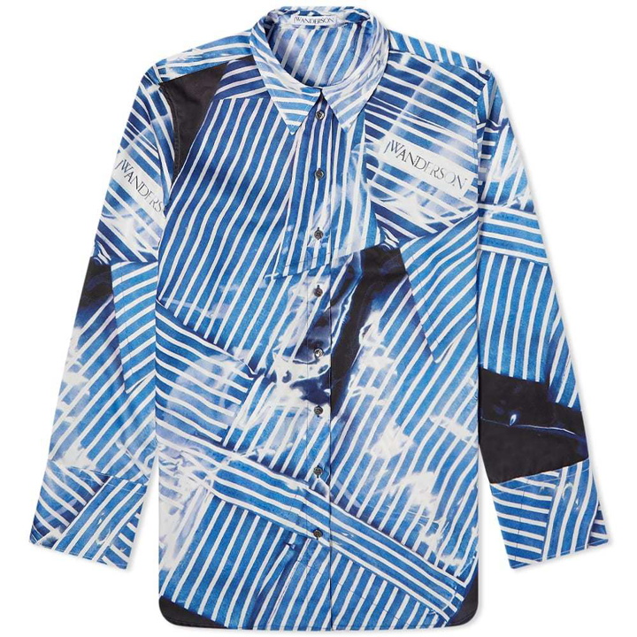 Photo: JW Anderson Stripe Logo Oversized Shirt