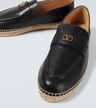 Valentino Garavani VLogo leather espadrilles