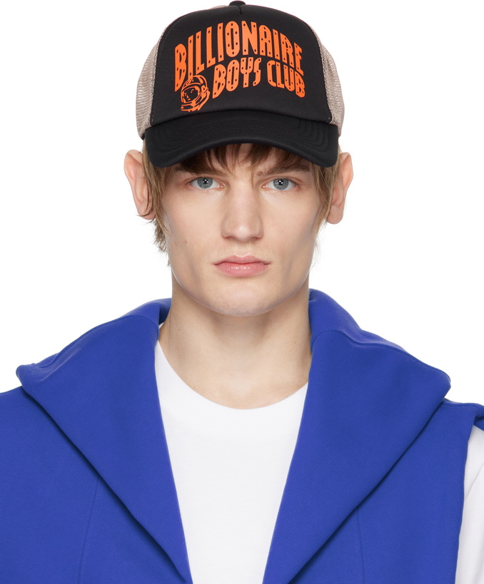 Photo: Billionaire Boys Club Black Arch Logo Trucker Cap