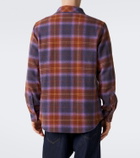 God's True Cashmere Vulcan tartan cashmere shirt with tiger's eye