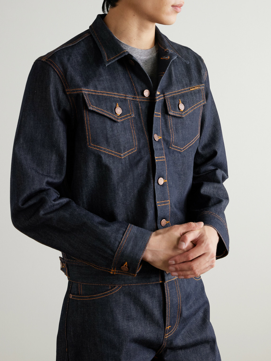 Nudie Jeans - Conny Embroidered Organic Denim Jacket - Blue