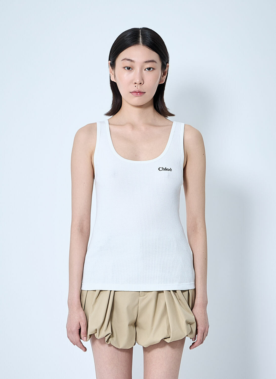 Chloé Logo Motif Tank Top