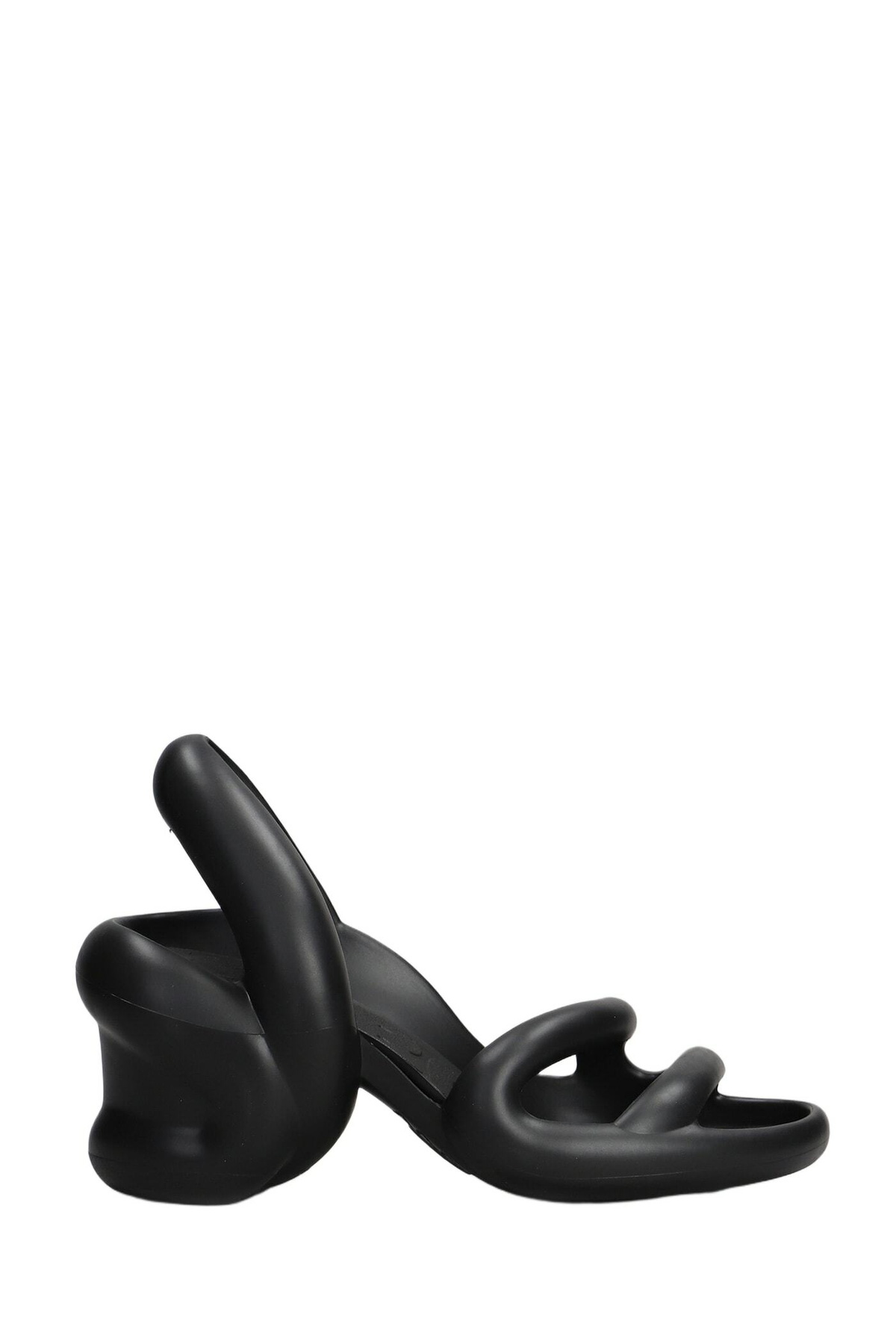 Camper Kobarah Sandals In Black Rubber/plasic