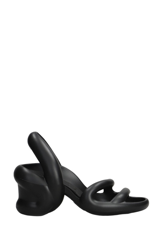 Photo: Camper Kobarah Sandals In Black Rubber/plasic