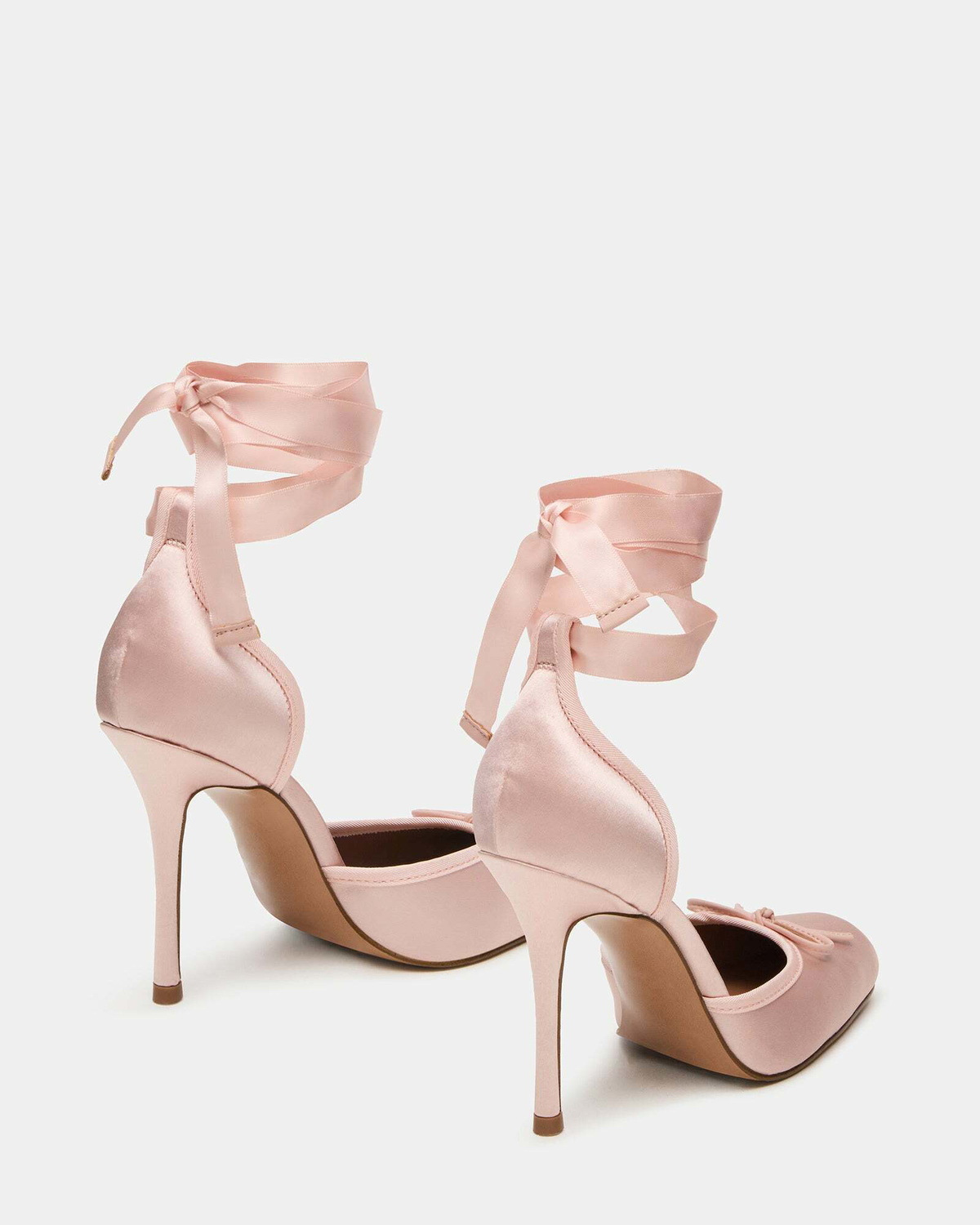 Steve Madden Larina Heels in Blush Satin