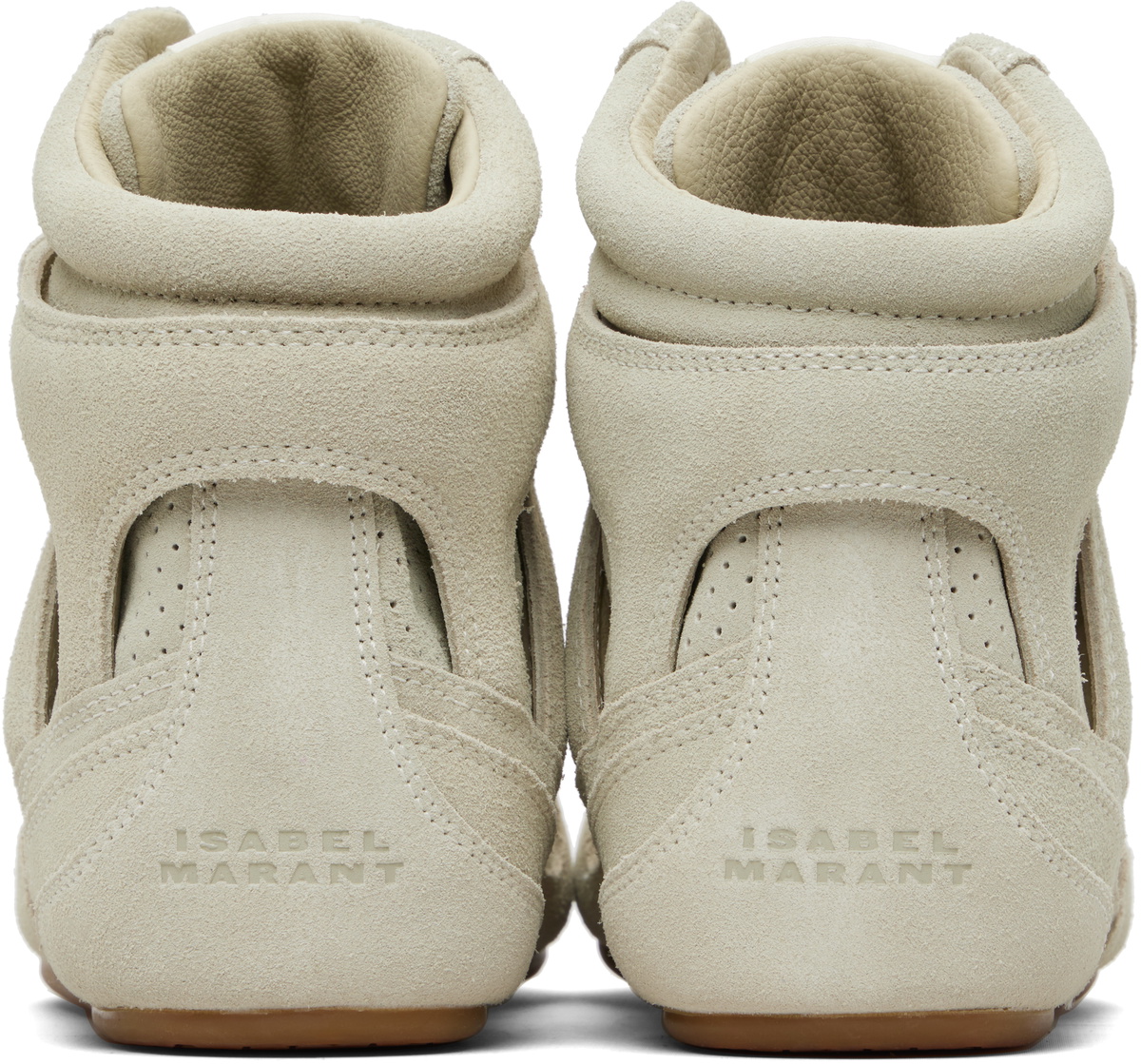 Isabel Marant Taupe Senny High Sneakers