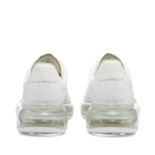 Alexander McQueen Men's Air Bubble Wedge Sole Sneakers in White/White