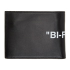 Off-White Black Quote Bifold Wallet