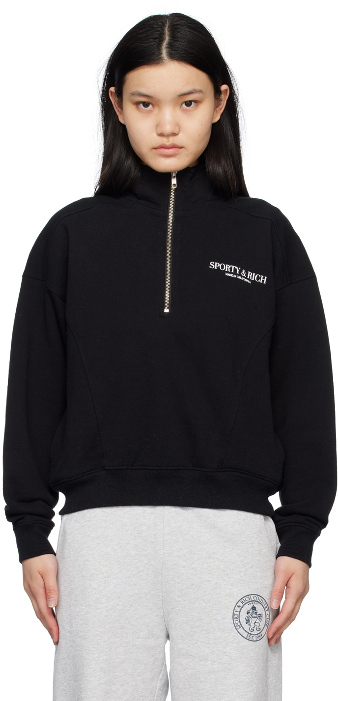 Sporty & Rich Black 'Made In California' Sweatshirt Sporty & Rich