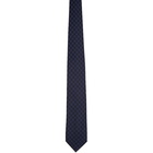 Gucci Navy Silk GG Tie