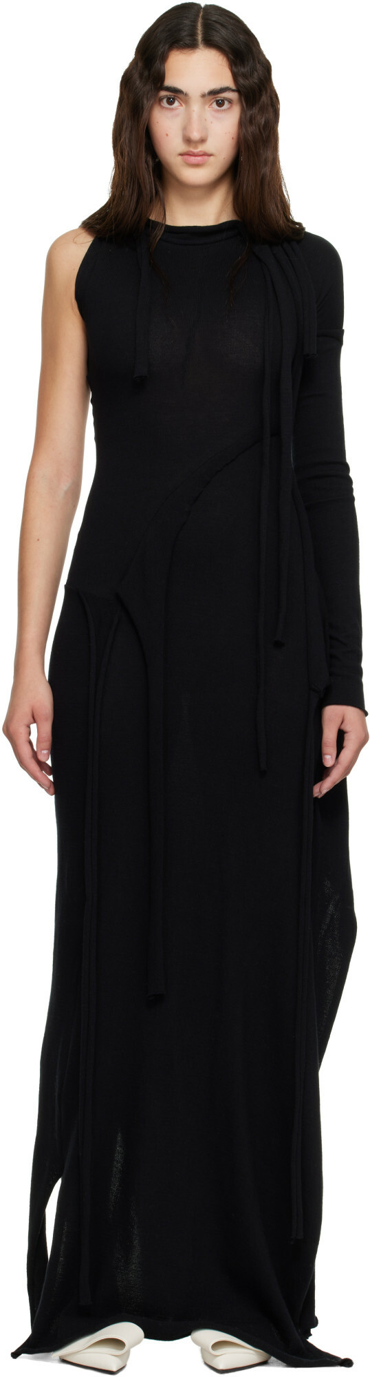 Ottolinger Black Jacquard Maxi Dress