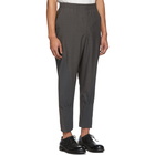 Issey Miyake Men Grey Knit Trousers