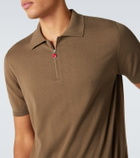 Kiton Cotton half-zip polo shirt