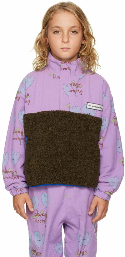 Photo: The Campamento Kids Purple & Brown Flowers Jacket